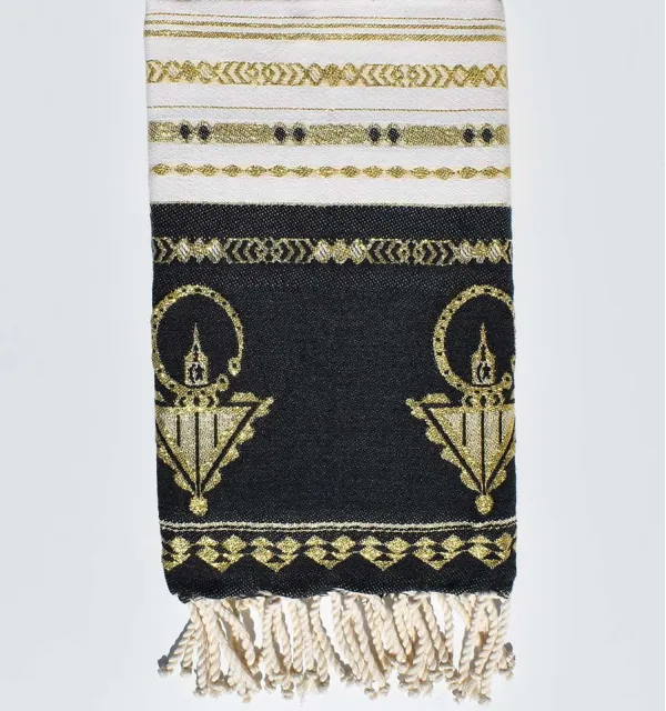Beach towel khlela black 