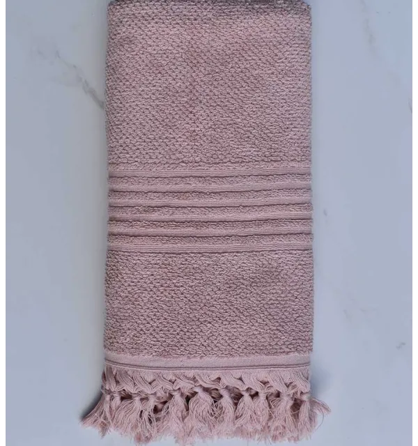 Bath towel LYNN color Salmon 