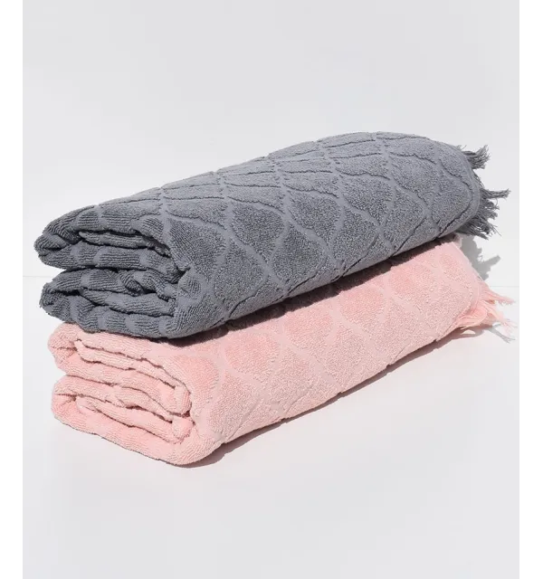 Bath towels Elyssa grey 