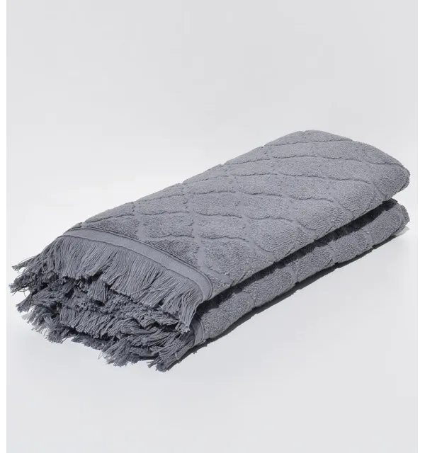 Bath towels Elyssa grey 