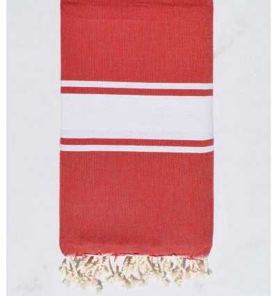 Beach towel red