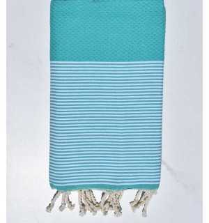 Beach Towel Honeycomb green waterfall 