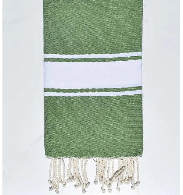 Flat avocado green fouta Fouta Tunisia - 1