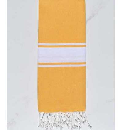 Yellow flat kid beach towel