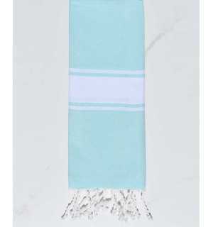 Water green flat kid beach towel Fouta Tunisia - 1