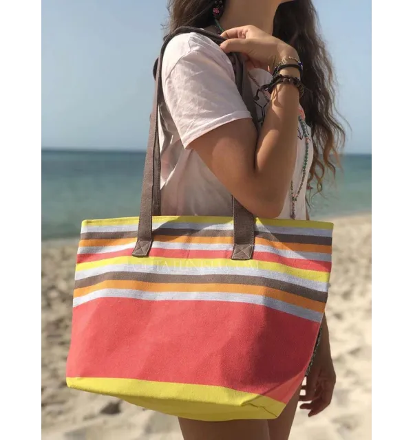 Beach bag Beach towel 5 colors clear nacart, gray, orange, brown and yellow  - 1