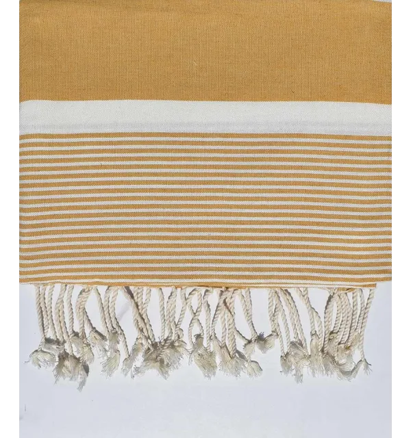 Thrown medium 1.5*2.5m yellow sand Fouta Tunisia - 1