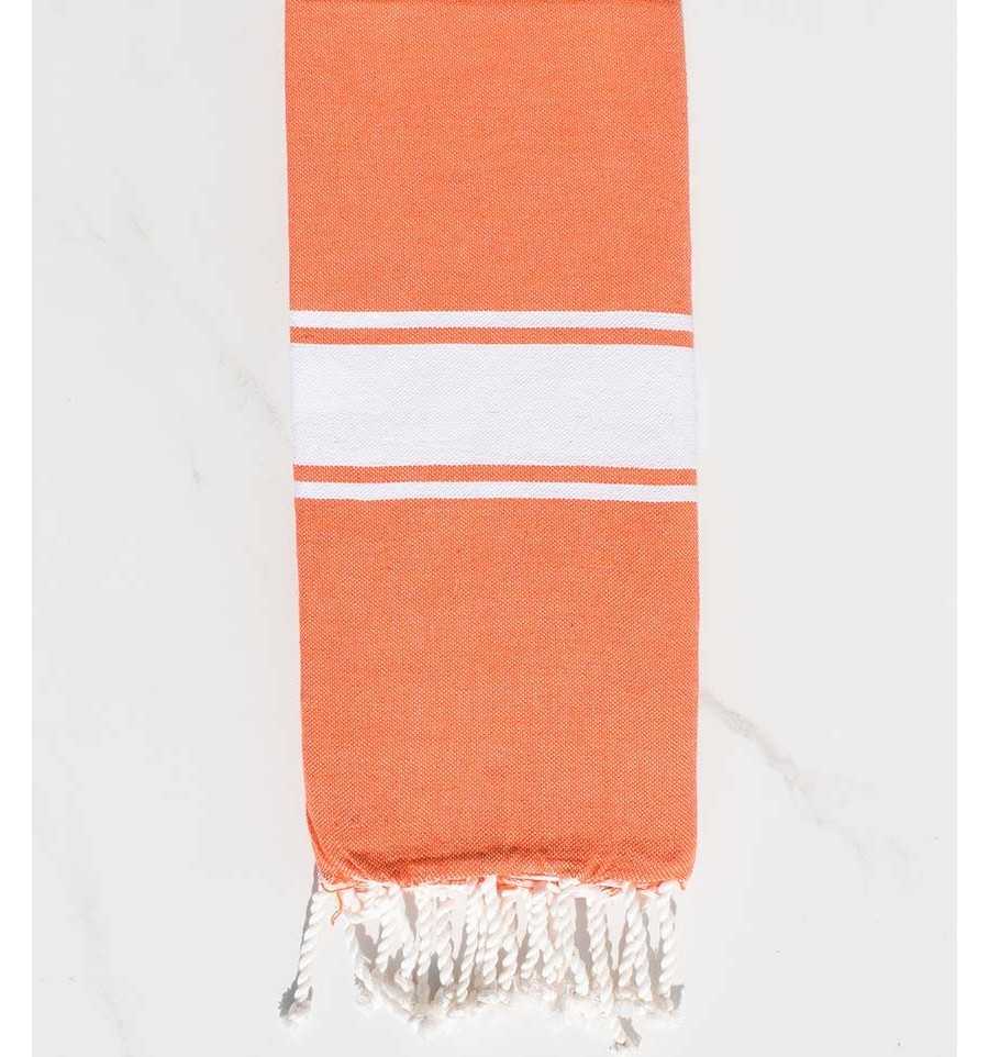 Coral orange children's beach towel