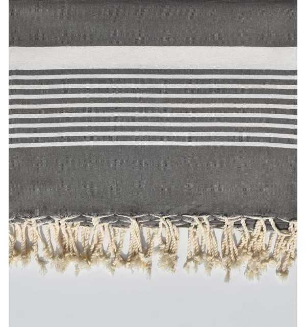 Taupe gray throw 2m * 2.80m  - 2