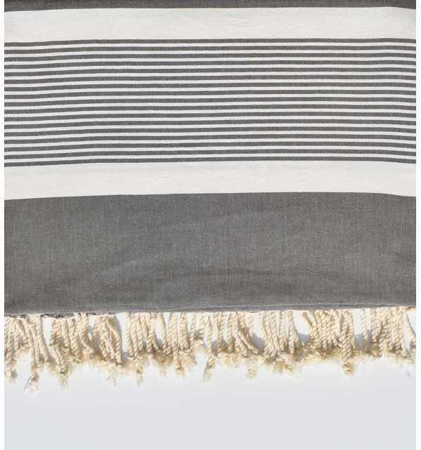 Taupe gray throw 2m * 2.80m  - 1