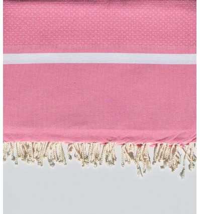 Light pink and white Thrown 2m * 2.80m