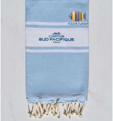  flat beach towel embroidered comptoir sud pacifique