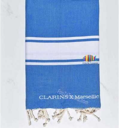  beach towel embroidered  CLARINS