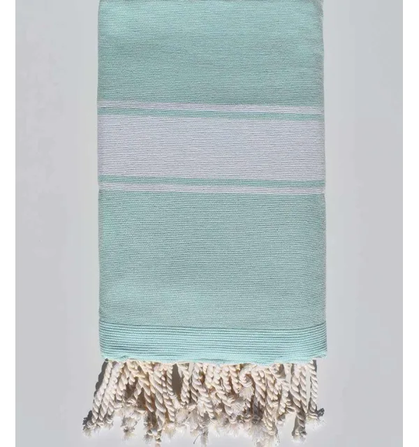 Beach towel sponge   frosted green Fouta Tunisia - 1