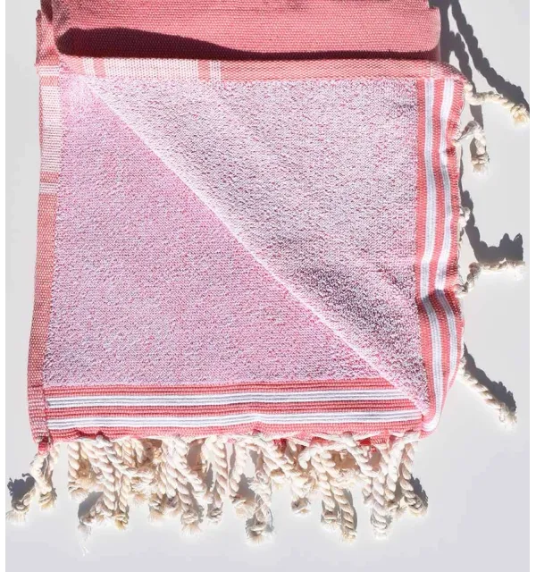 Pink incarnadin beach towel sponge  - 2
