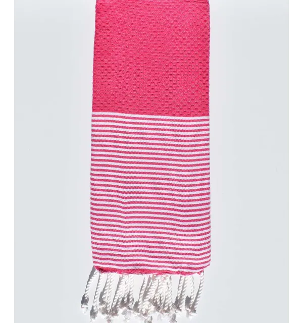 Honeycomb pink child fouta  - 1