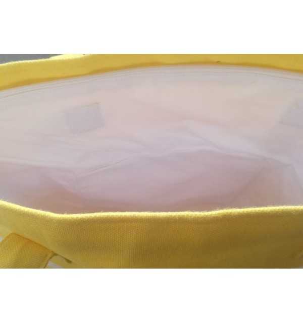 Neon yellow beach bag Fouta Tunisia - 2