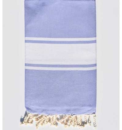 Flat lavender beach towel