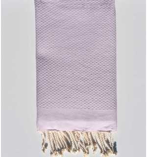 Plain honeycomb light lavender fouta Fouta Tunisia - 1