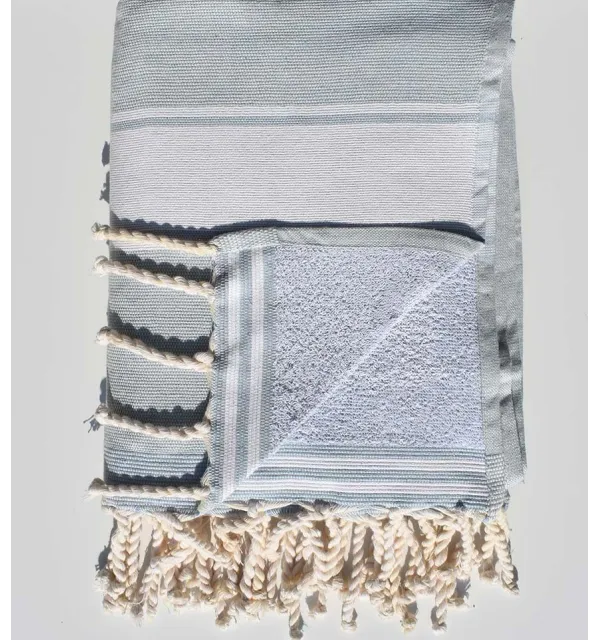 Light blue coral beach towel sponge  - 2