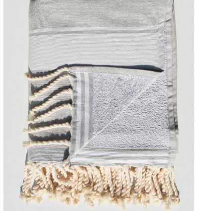light grey beach towel sponge