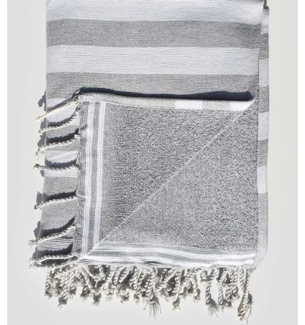light gray and gray beach towel sponge  - 2