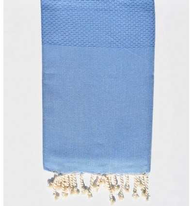 beach towel medium blue