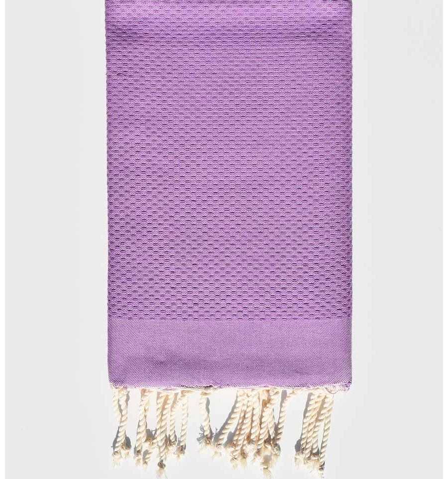 plain honeycomb Wisteria beach towel