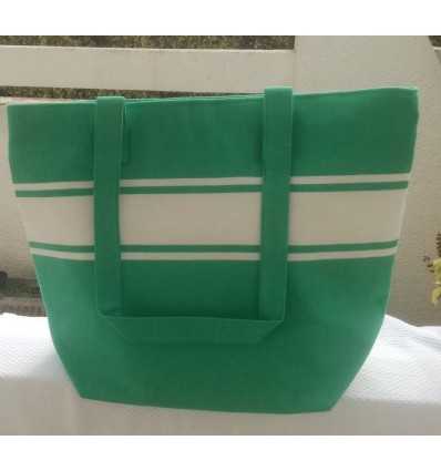  Light green beach bag