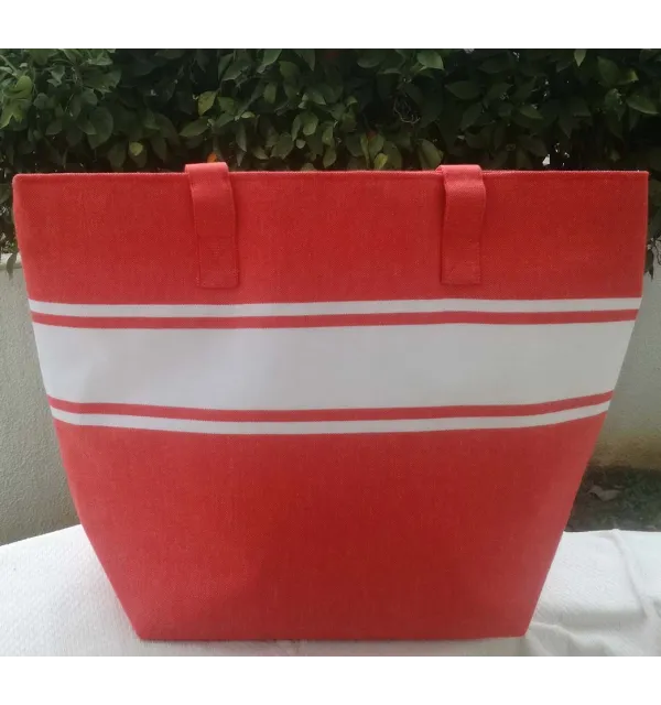 Red beach bag Fouta Tunisia - 4