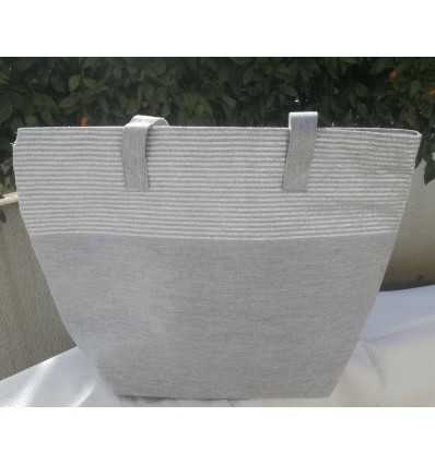 Gray bag with lurex
