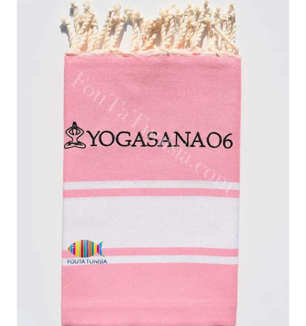 Embroidered Yoga Beach Towel Fouta Tunisia - 1