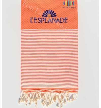 Embroidered and personalized beach towel l'esplanade
