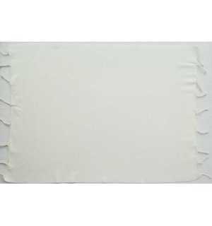 Set of 10 plain honeycomb white cream napkins Fouta Tunisia - 1 2