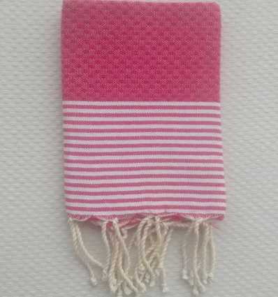 Set of 10 fuchsia magenta pink napkins