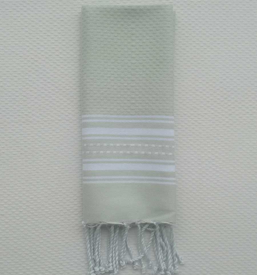 Mini almond green fouta Fouta Tunisia - 1