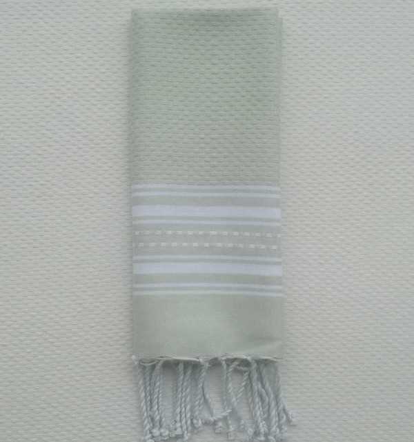 Mini almond green fouta Fouta Tunisia - 1