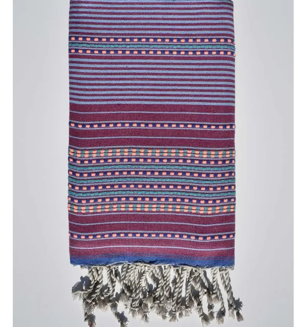 Arabesque Morning blue beach towel  - 1