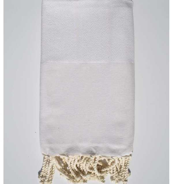 Chevron Antique white beach towel  - 1