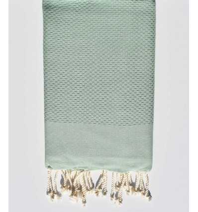 Plain lichen green beach towel