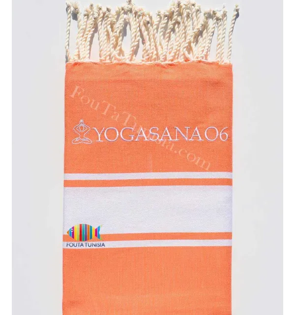 Embroidered Yoga Beach Towel Fouta Tunisia - 3
