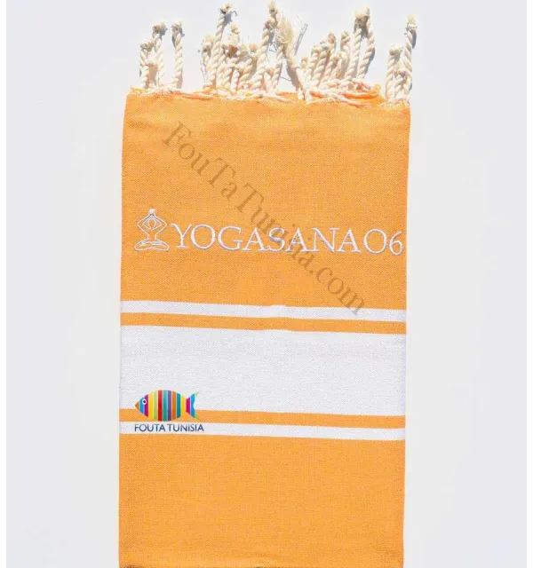 Embroidered Yoga Beach Towel Fouta Tunisia - 4