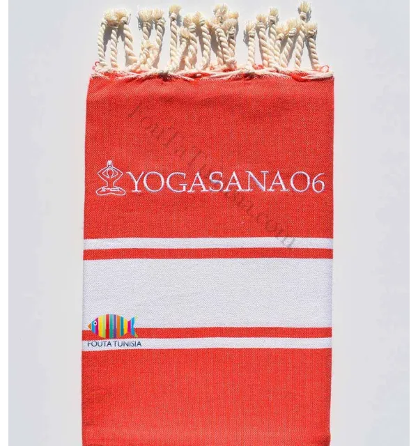 Embroidered Yoga Beach Towel Fouta Tunisia - 6