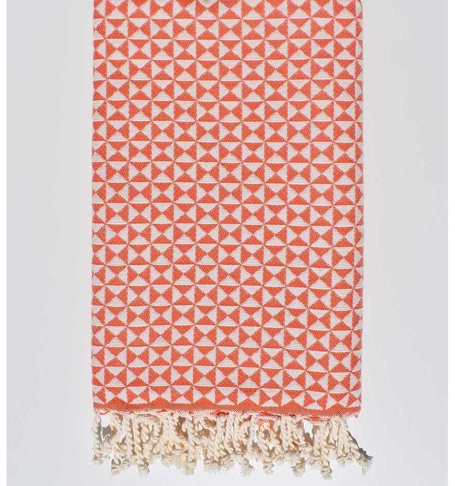 butterfly carrot orange beach towel