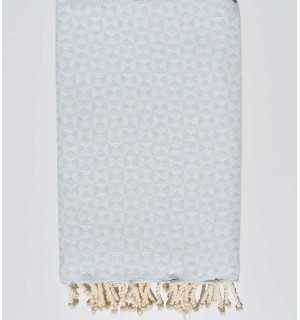 sky blue butterfly beach towel Fouta Tunisia - 1