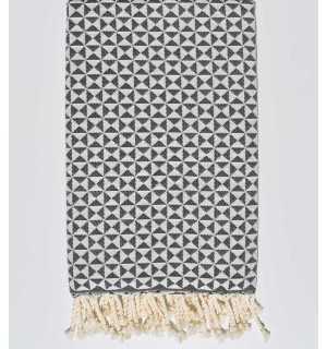 butterfly dark forest green beach towel Fouta Tunisia - 1