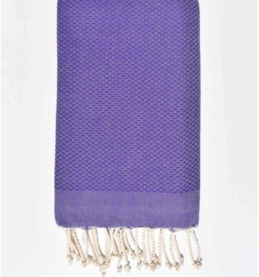 Plain purple beach towel - fouta tunisia