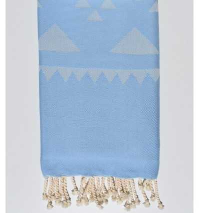 Blue bohemian beach towel