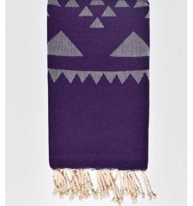 Bohemian purple beach towel